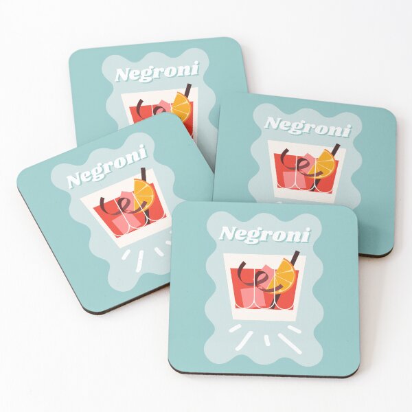 Artikelvorschau, Lebendiges Negroni-Cocktail-Retro-Design entworfen und verkauft von PrettyGroovyDesignz.