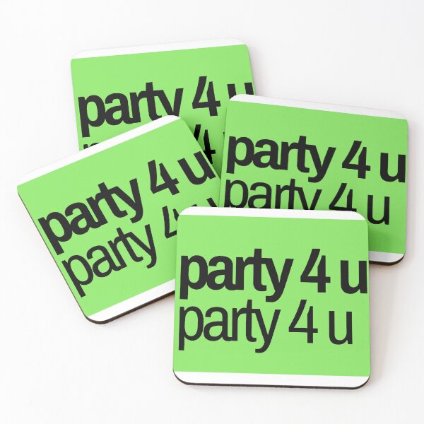 Item preview, party 4 u sticker, pop music sticker designed and sold by Bits & Bops Boutique.