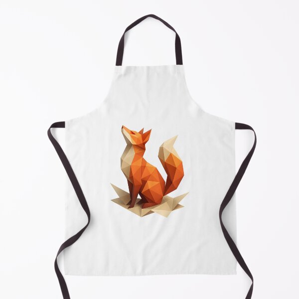 Item preview, Origami Fox Unfolding – Geometric Animal Art designed and sold by WolfPixelRo.