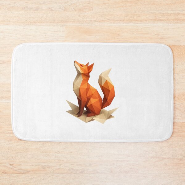 Item preview, Origami Fox Unfolding – Geometric Animal Art designed and sold by WolfPixelRo.