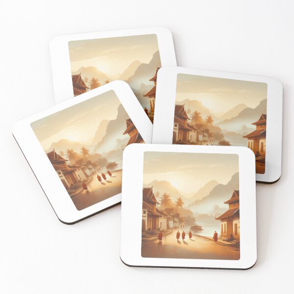 Item preview, Luang Prabang in 80s Style – Retro Cityscape Design for Apparel, Accessories & Gifts | AI Art for Travelers & City Fans designed and sold by knalpot-design.