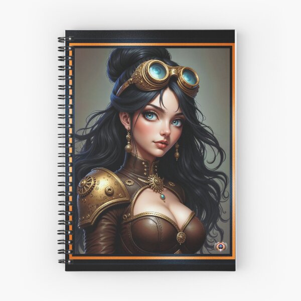 Item preview, The Mechanical Allure Of Vailin Talowen Steampunk Portrait Bewitching AI Concept Art by Xzendor7 designed and sold by Xzendor7 Digital Art Creations.