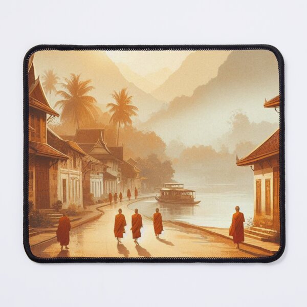 Item preview, Luang Prabang in 80s Style – Retro Cityscape Design for Apparel, Accessories & Gifts | AI Art for Travelers & City Fans designed and sold by knalpot-design.