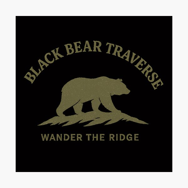 Item preview, Black Bear Traverse designed and sold by Timber & Dust.