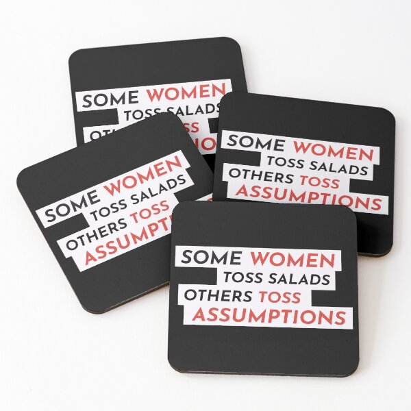 Item preview, Some Women Toss Salads, Others Toss Assumptions designed and sold by Nikandnik.design.