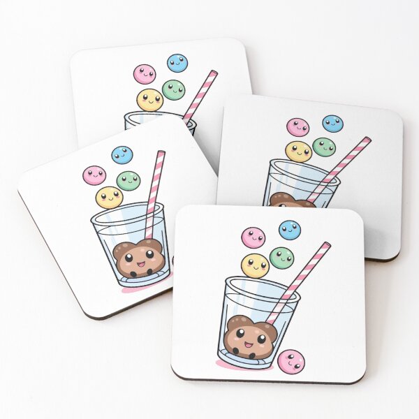 Item preview, Happy Boba Tea designed and sold by PinkiPop Studio.