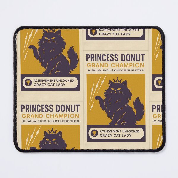 Item preview, Princess Donut Grand Champion – Crazy Cat Lady Achievement Design Dungeon Crawler Carl Fan Art designed and sold by magufalo.