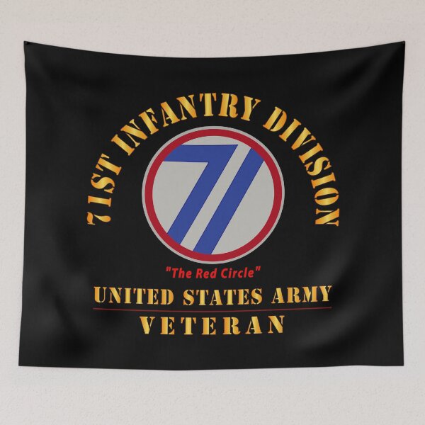Item preview, Army - SSI - 71st Infantry Division - The Red Circle - US Army Veteran X 300 designed and sold by Military Insignia Products.