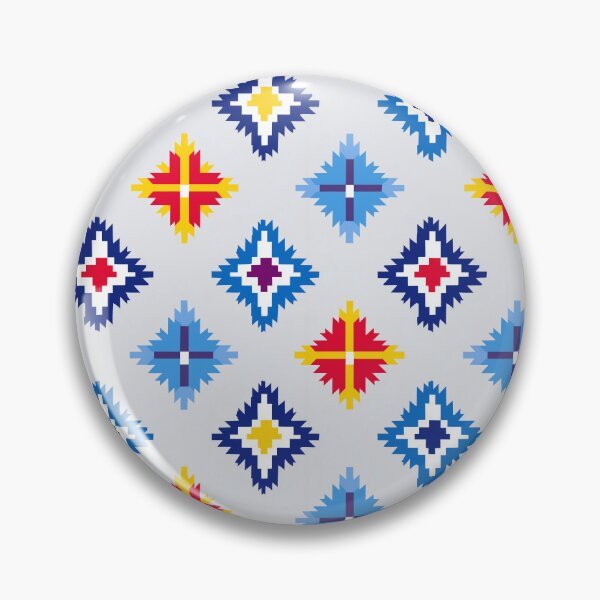 Item preview, Pixel Diamond Star Pattern in Arctic Colors designed and sold by Moisky Patterns.