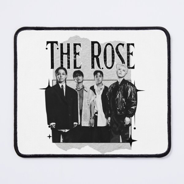 Item preview, The Rose Kpop Group Band Monochrome Black and White Collage Art Design designed and sold by HELL0WBELLO.