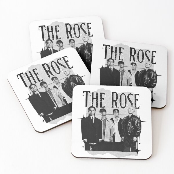 Item preview, The Rose Kpop Group Band Monochrome Black and White Collage Art Design designed and sold by HELL0WBELLO.