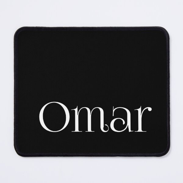 Item preview, Omar – White Arabic Name Design for Dark Clothing and Gifts designed and sold by Simplty.