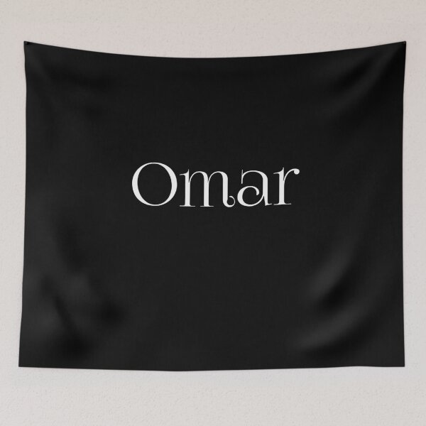 Item preview, Omar – White Arabic Name Design for Dark Clothing and Gifts designed and sold by Simplty.