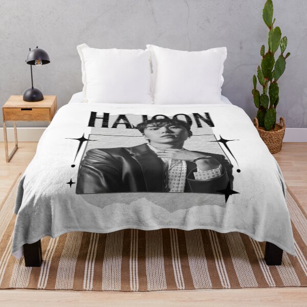 Item preview, Hajoon The Rose Kpop Group Band Monochrome Black and White Collage Art Design designed and sold by HELL0WBELLO.