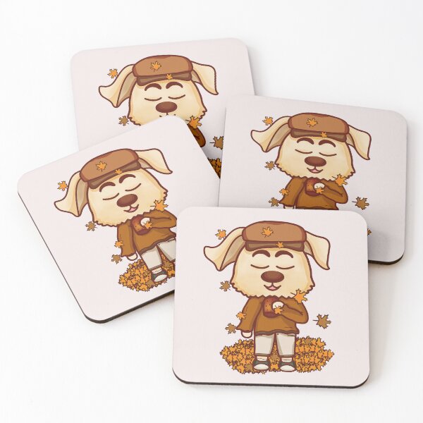 Item preview, Copie de Cozy Dog in Autumn – Warm and Cute Illustration designed and sold by IkayaCreation.