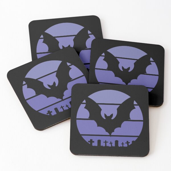 Item preview, Bat retro sundown vibes designed and sold by Creepy-Culture.