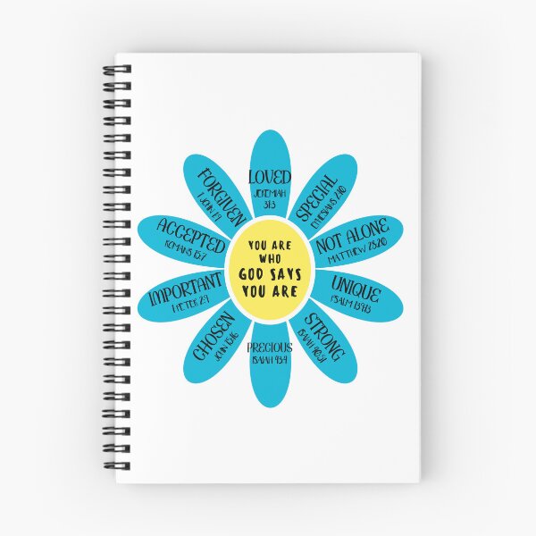 Aperçu de l'œuvre Tu es celui que Dieu dit que tu es (bleu) créée et vendue par Wordsofjoy&love.