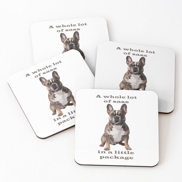 Item preview, Brindle French Bulldog – Sass in a Small Package designed and sold by Pawtraitvibes.