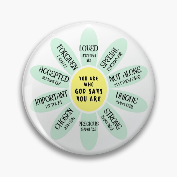 Item preview, You Are Who God Says You Are (light green) designed and sold by Wordsofjoy&love.