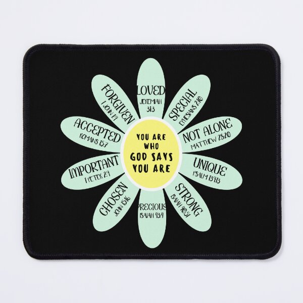 Item preview, You Are Who God Says You Are (light green) designed and sold by Wordsofjoy&love.