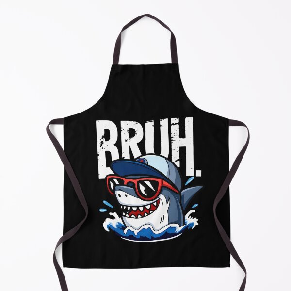 Item preview, Bruh Shark Summer Vacation – Funny Meme Shark in Sunglasses designed and sold by ViktoonShirts.