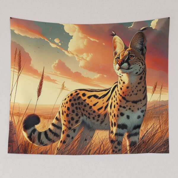Item preview, Serval Art | Exotic Cat Lovers designed and sold by ksgraphics222.