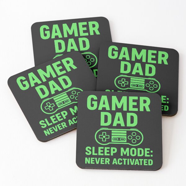 Item preview, Gamer Dad Sleep Mode: Never Activated Gaming Humor Art designed and sold by elynne9.