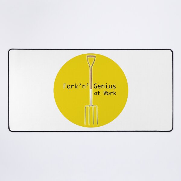 Item preview, Fork’n’ Genius at Work – Funny Garden Pun Design designed and sold by bailey-cooper.