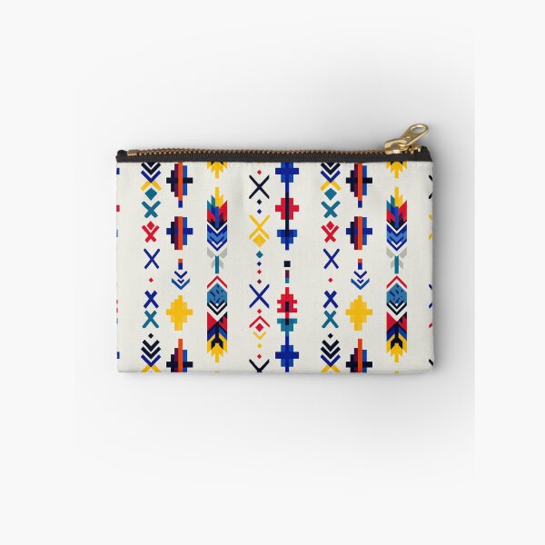 Item preview, Pixel Column Symbols in Bold Nordic Palette designed and sold by Moisky Patterns.