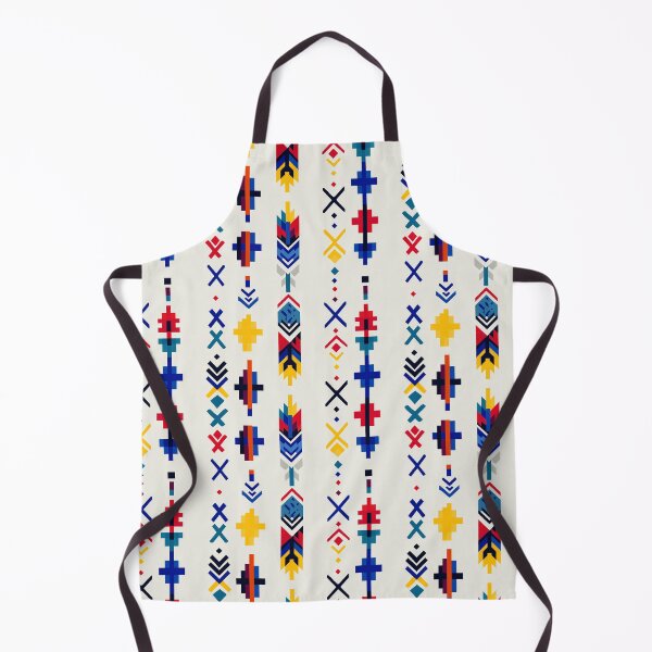 Item preview, Pixel Column Symbols in Bold Nordic Palette designed and sold by Moisky Patterns.