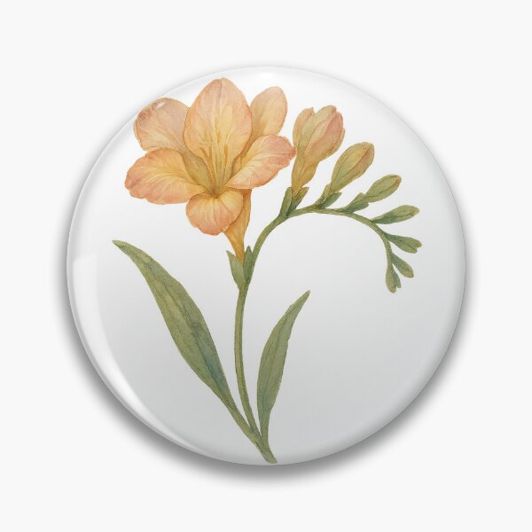 Item preview, A watercolor illustration of Freesia designed and sold by GentleMuse.