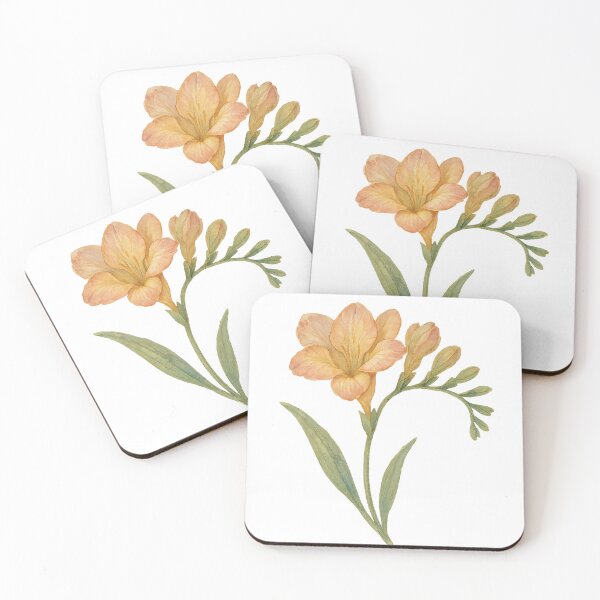 Item preview, A watercolor illustration of Freesia designed and sold by GentleMuse.