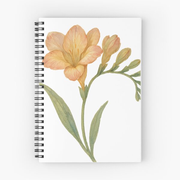 Item preview, A watercolor illustration of Freesia designed and sold by GentleMuse.