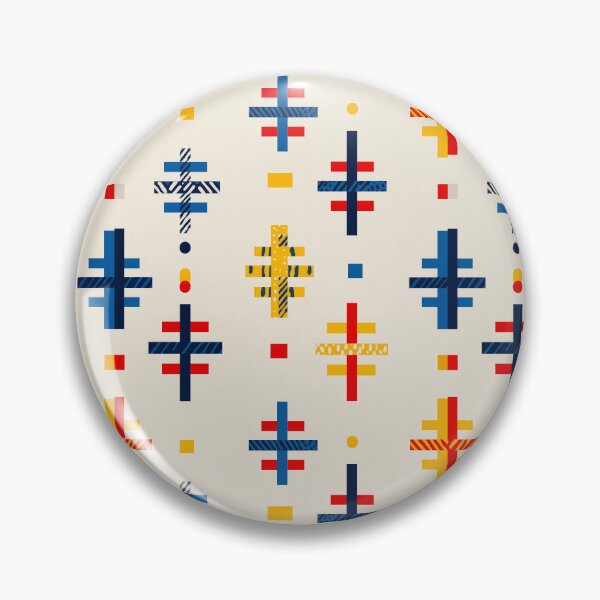Item preview, Modular Cross Symbols in Red and Gold designed and sold by Moisky Patterns.