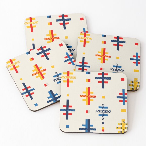 Item preview, Modular Cross Symbols in Red and Gold designed and sold by Moisky Patterns.