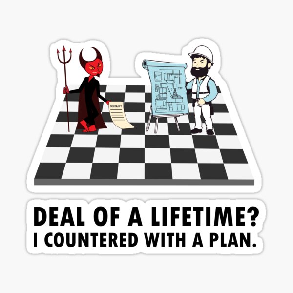 Item preview, Deal of a lifetime? I countered with a plan. designed and sold by GentleWarriors.