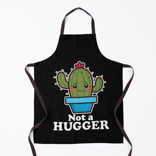 Item preview, Not a Hugger Cute Kawaii Cactus – Funny Plant in Pot  designed and sold by ViktoonShirts.