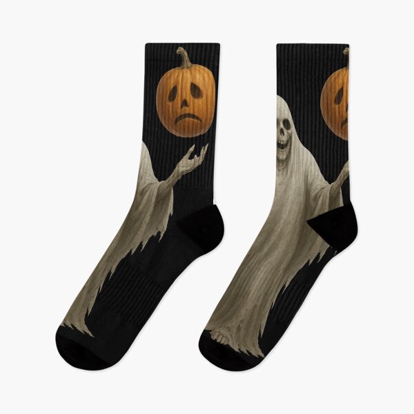 Item preview, Sinister Ghost with Haunted Pumpkins — Halloween Horror designed and sold by DibujandoPorfa.