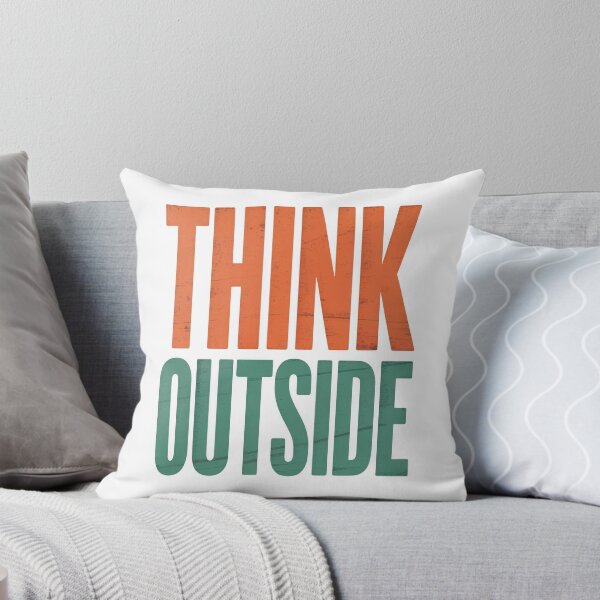Artikelvorschau, Think Outside – Mutige Retro-Motivationstypografie entworfen und verkauft von EpicMediaShop.