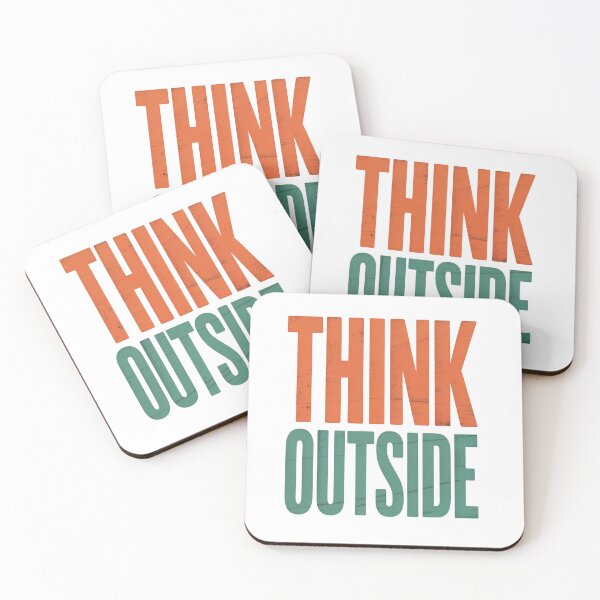 Item preview, Think Outside – Bold Retro Motivational Typography designed and sold by EpicMediaShop.