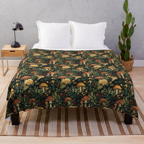 Item preview, Botanical Floral and Mushroom Pattern designed and sold by chaoticreative.