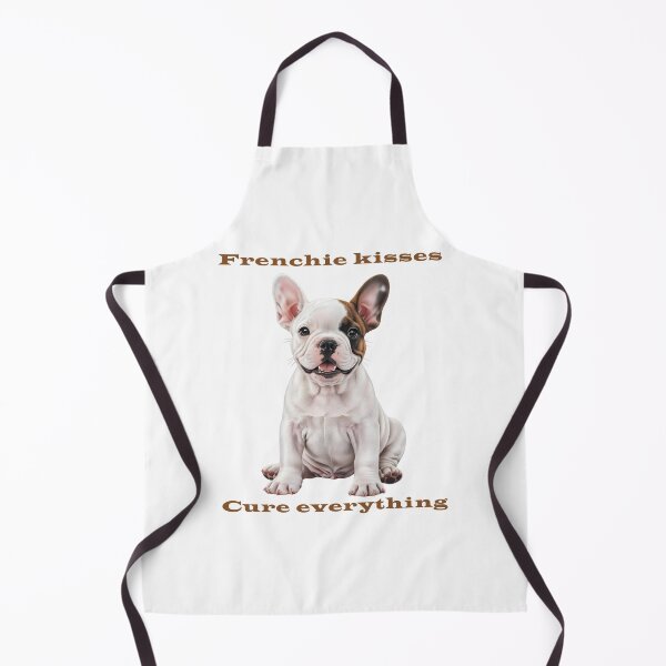 Item preview, White French Bulldog Puppy – Frenchie Kisses Cure Everything designed and sold by Pawtraitvibes.