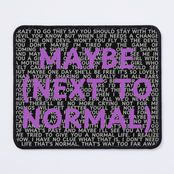 Item preview, Next to Normal lyrics designed and sold by broadwaygirl142.