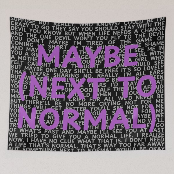 Item preview, Next to Normal lyrics  designed and sold by broadwaygirl142.