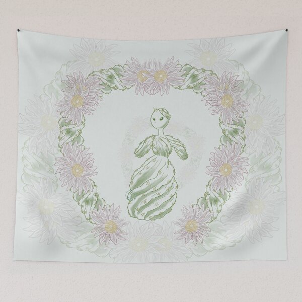 Item preview, Succulent Sprite - cereus spiralis designed and sold by Juditangelo.