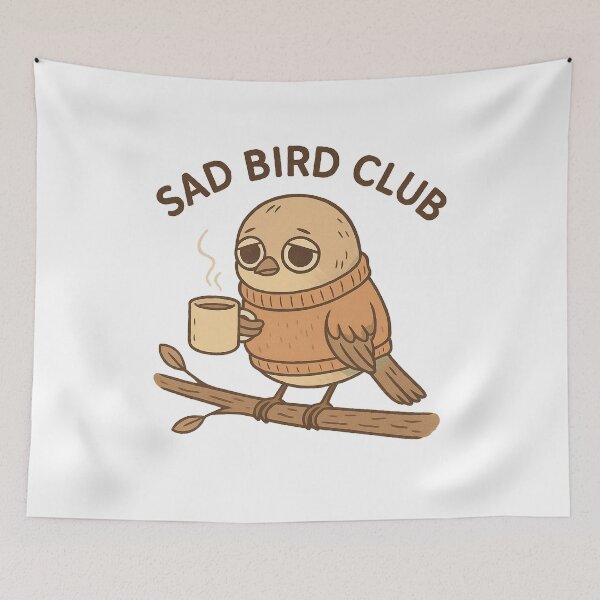 Item preview, Sad Bird Club – Melancholy Animal Club Series designed and sold by Zagdan.