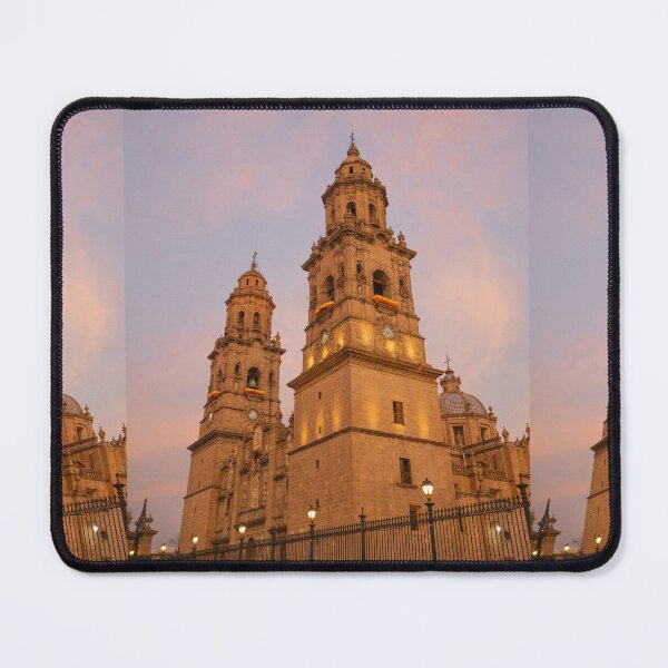 Item preview, Golden Hour Cathedral – Sunset over Morelia's Historic Landmark. designed and sold by NosionDesigns.