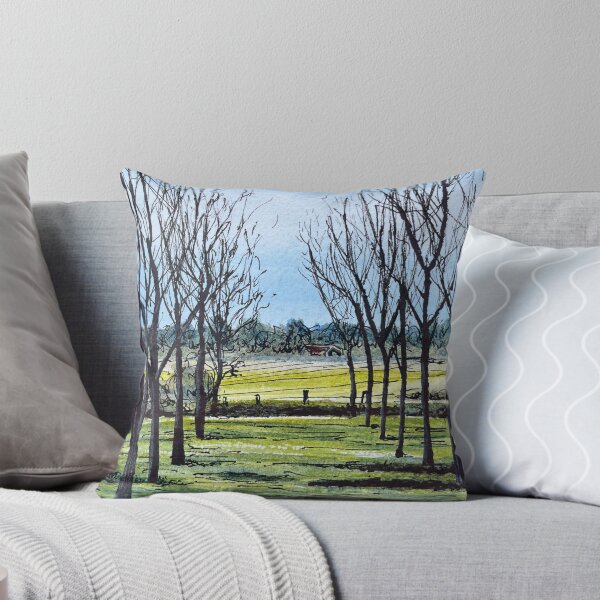 Item preview, Suffolk trees painting, watercolour and ink  designed and sold by Helen Halliday.