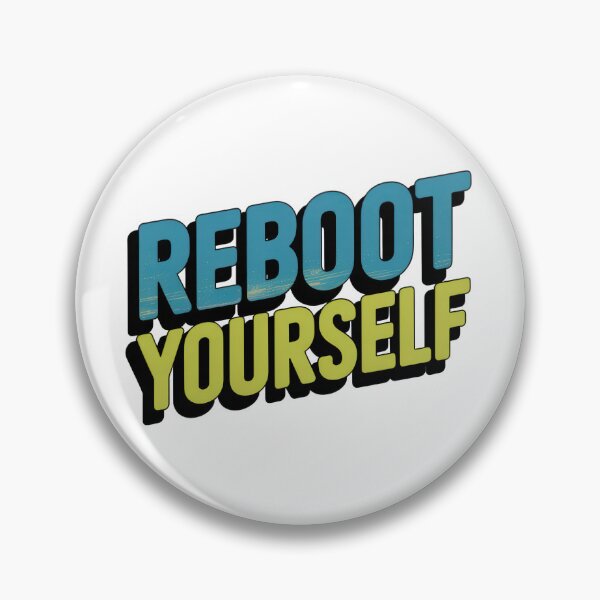 Item preview, Reboot Yourself – Motivational Tech-Inspired Typography designed and sold by EpicMediaShop.