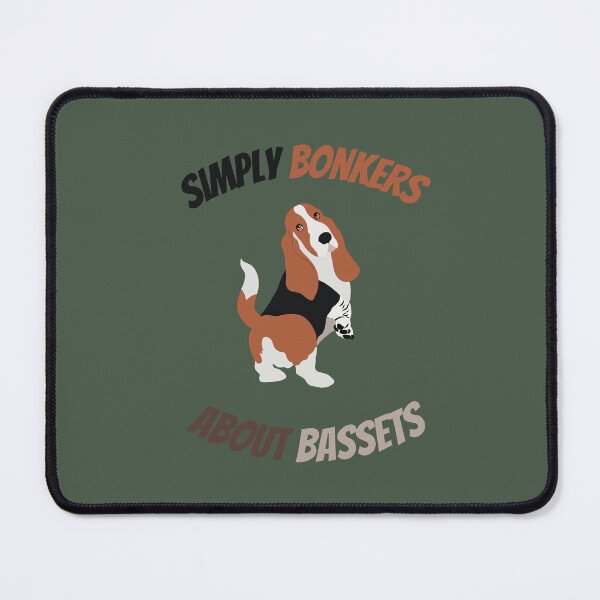 Item preview, Simply Bonkers About Bassets Illustration designed and sold by PrettyGroovyDesignz.